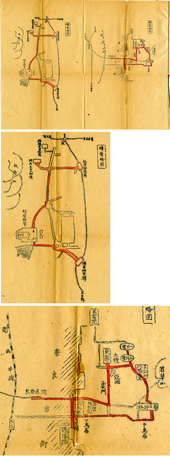橿原略図・奈良略図